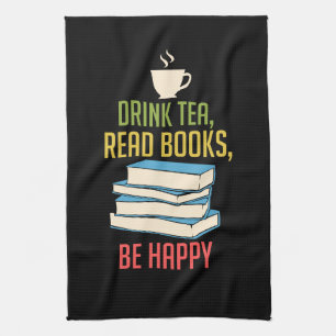 Book Lover - Tea Books Happy Towel