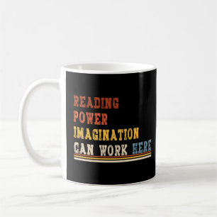 book lover tee reading power imagination man women coffee mug