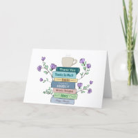 Book Lover Thank You Card