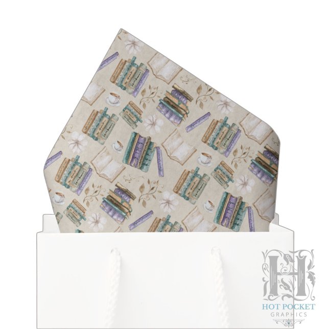 Book Lover Tissue Paper in Cream (Creator Uploaded)