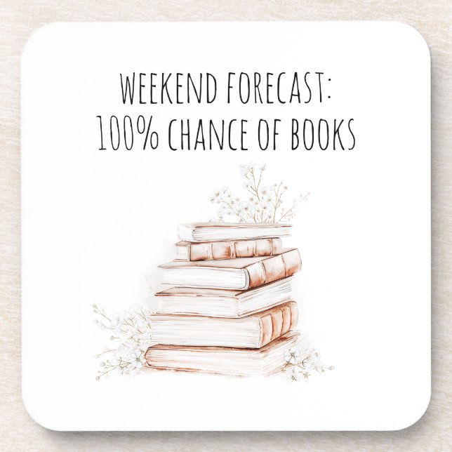 Book Lover Weekend Reading Coaster (Front)