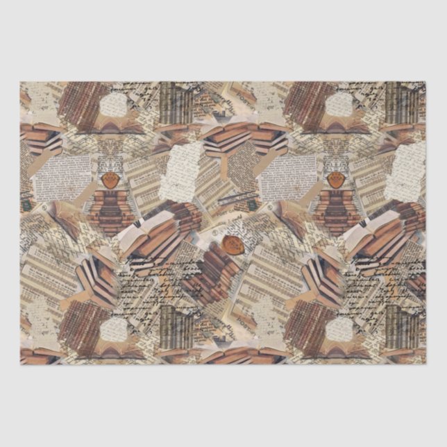 Book lovers and writers medium gift bag tissue paper (Front)