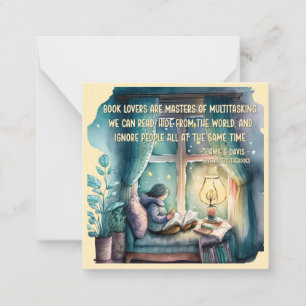 Book Lovers Are Masters of Multitasking  Card