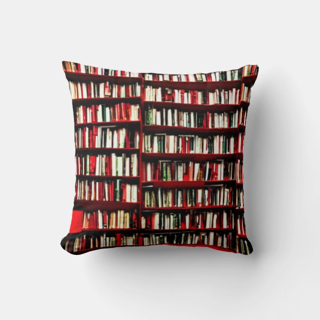 Book Lover's Christmas Pillow (Front)