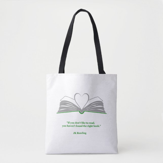 book-lovers classic quote tote bag (Front)