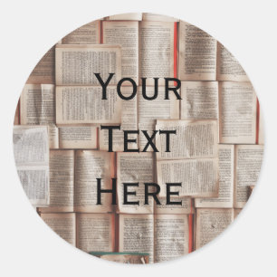 Book Lovers Classic Round Sticker