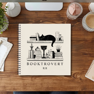 Book Lover's Cosy Bookcase Booktrovert Monogram