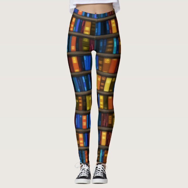Book Lovers Design Leggings (Front)