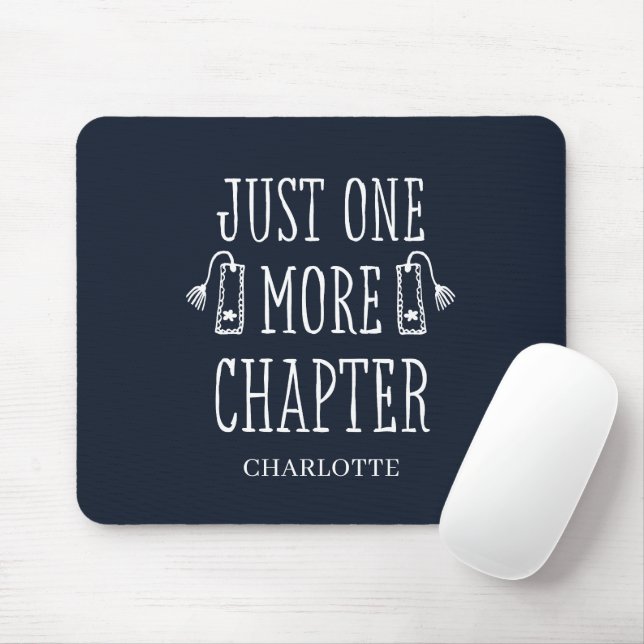 Book Lovers Funny Saying Personalised  Mouse Mat (With Mouse)
