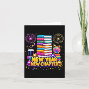 Book Lovers Happy New Year Chapter 2026 Bookworm F Card