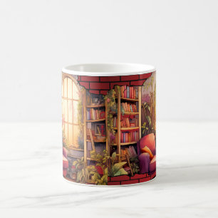 Book Lover's Haven: Vintage Charm Mug
