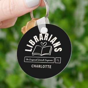 Book Lovers Librarian Funny Saying Gift Key Ring