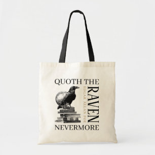 Book Lovers Literary Quote Nevermore Tote Bag
