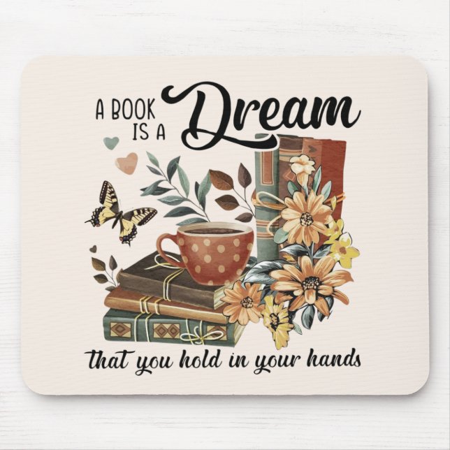 Book Lovers Mouse Mat (Front)