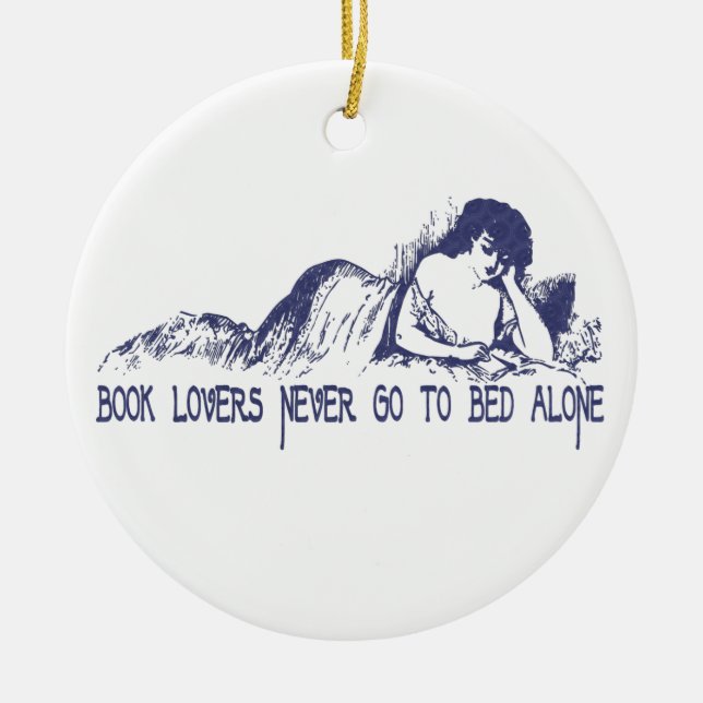 Book Lovers Ornament (Front)