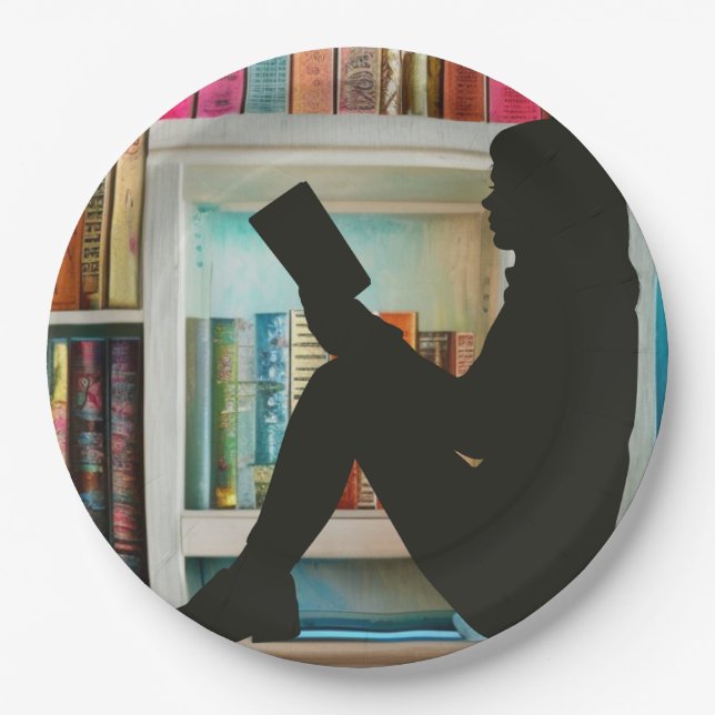 Book Lovers Paper Plate (Front)