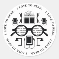 Book Lovers Reading Objects Pattern