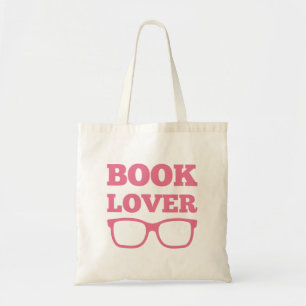 Book Lover's Typography Reading Glasses Tote Bag