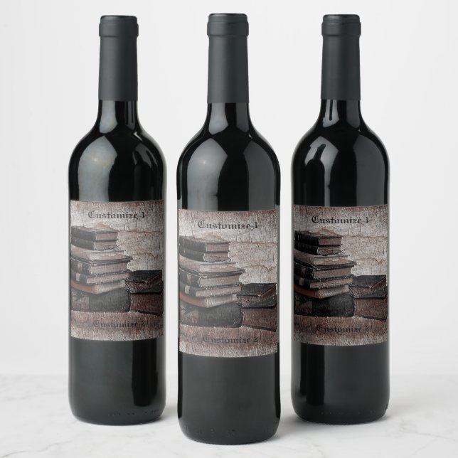 Book Lovers Vintage   Wine Label (Bottles)