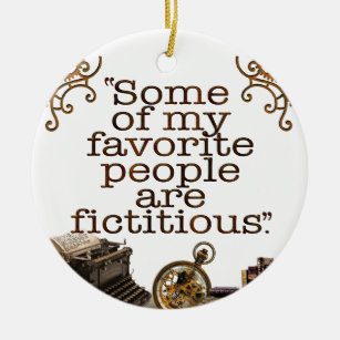 Book Lovers / Writers & Authors Ceramic Ornament