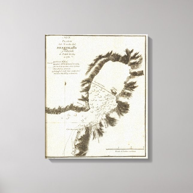 Book Map of Alaska Canvas Print (Front)