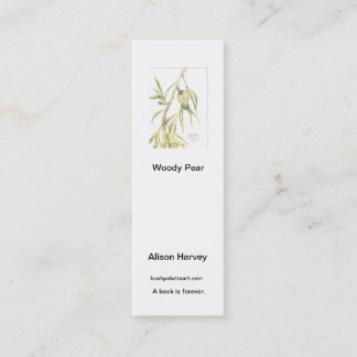 Book mark Woody Pear Mini Business Card