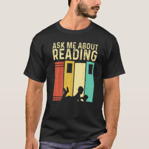Book  Men Women Reading Readers Librarian T-Shirt
