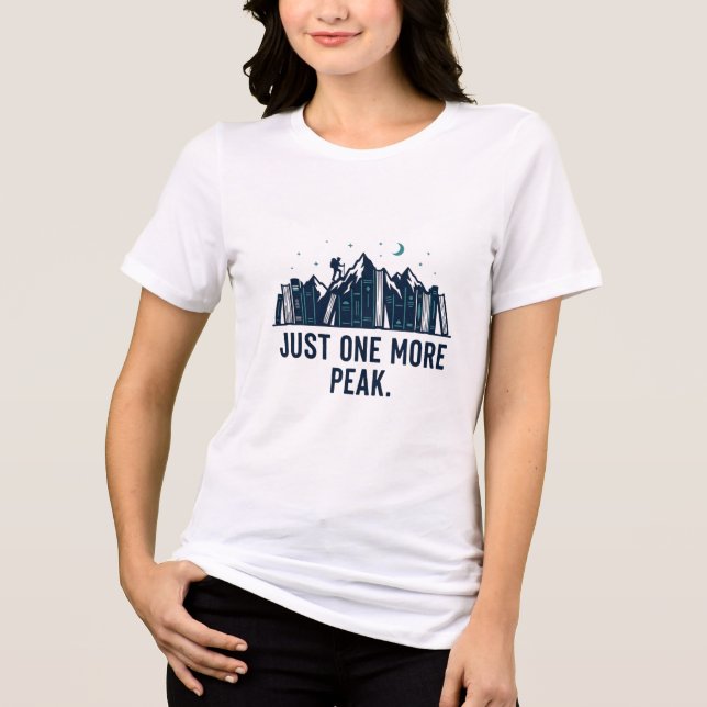 Book Mountain Climber Quote Design Tri-Blend Shirt (Front)