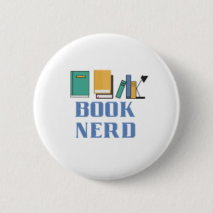 Book Nerd 6 Cm Round Badge