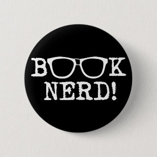 Book Nerd 6 Cm Round Badge