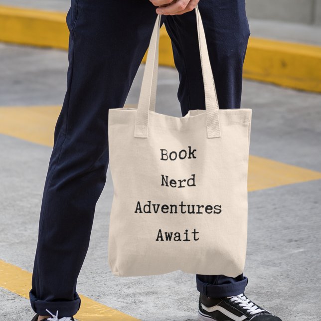 Book Nerd Cool Book Lover Librarian Traveller Gift Tote Bag (Shop now and  inspire and celebrate your bookish adventures!)