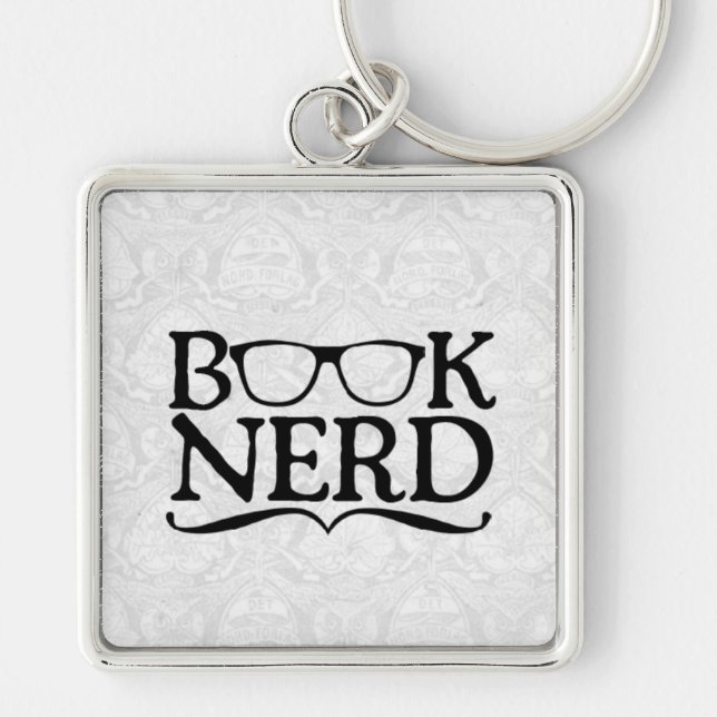 Book Nerd Keychain (Front)