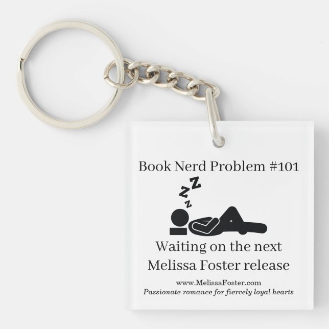 Book Nerd problem #101 Keyring (Front)