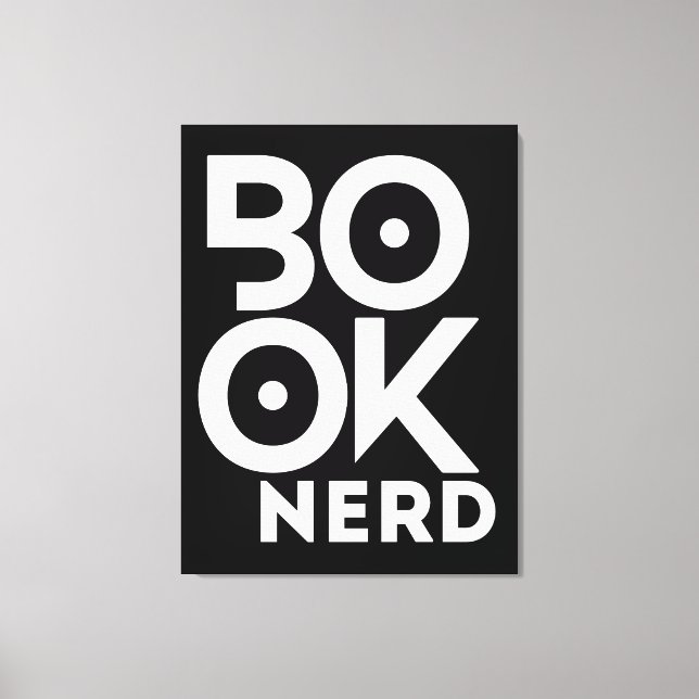 Book Nerd Reading Books Literature Canvas Print (Front)