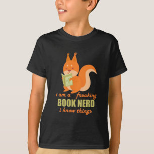 Book Nerd Squirrel T-Shirt