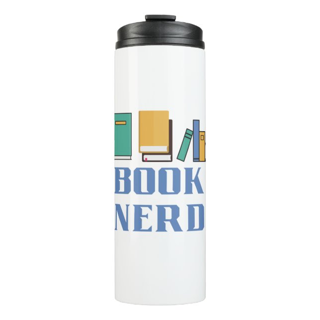 Book Nerd Thermal Tumbler (Front)