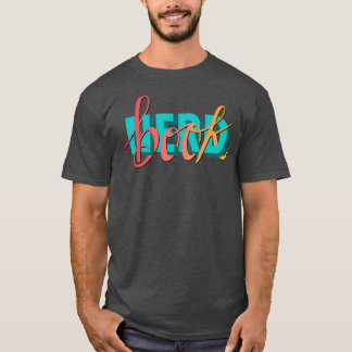 Book Nerd Typography T-Shirt