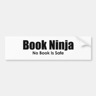 Book Ninja Bumper Sticker