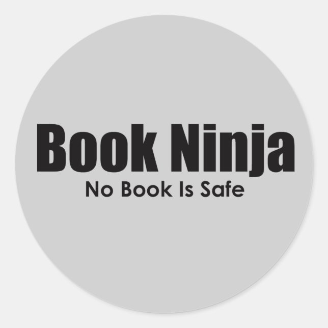 Book Ninja Sticker (Front)