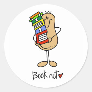 Book Nut T-shirts and Gifts Classic Round Sticker