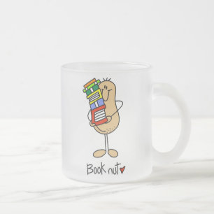 Book Nut T-shirts and Gifts Frosted Glass Coffee Mug