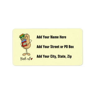 Book Nut T-shirts and Gifts Label