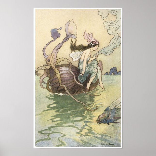 Book of Fairy Poetry, Nautilus is my Boat Poster (Front)