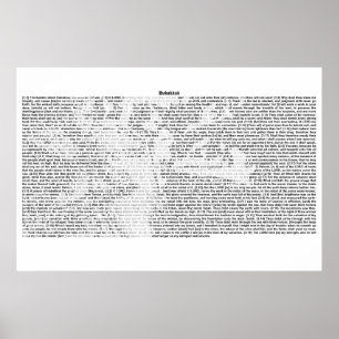 Book of Habakkuk (complete KJV text) Poster
