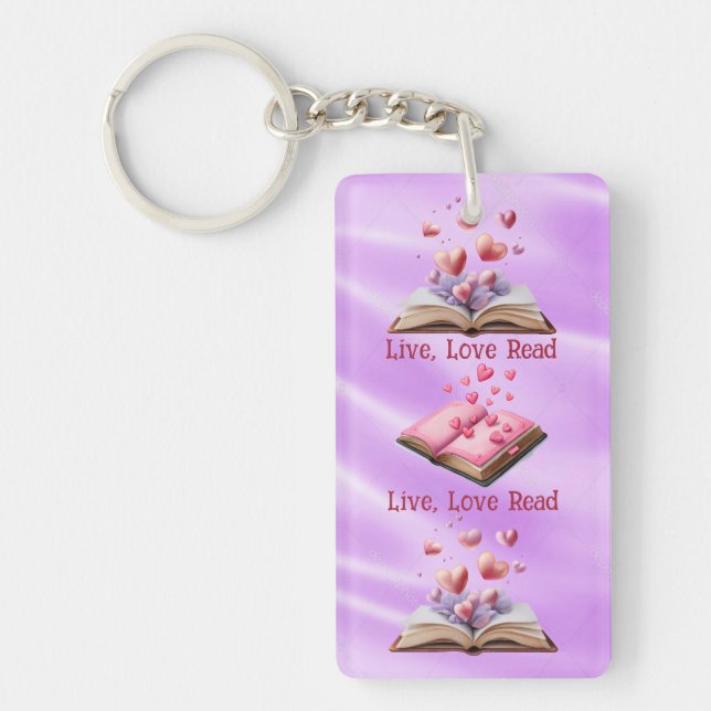 Book Of Hearts   Key Ring (Front)