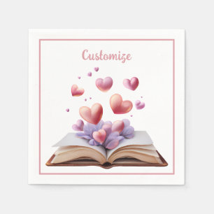Book Of Hearts   Napkin