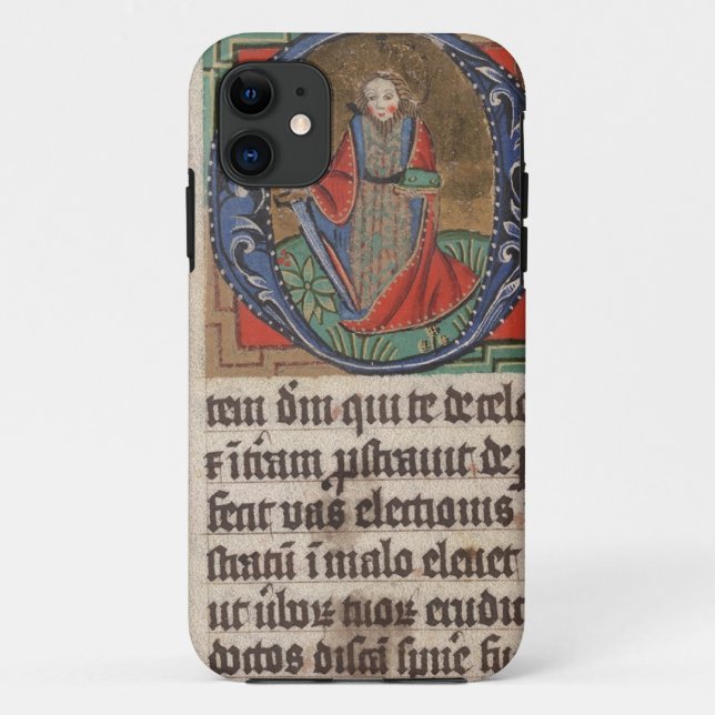 Book of Hours Mediaeval Illuminated Manuscript Case-Mate iPhone Case (Back)