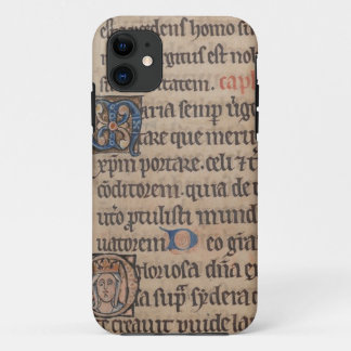 Book of Hours Mediaeval Latin Writing iPhone 11 Case