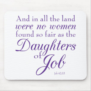 Book of Job Bible Verse Mouse Mat