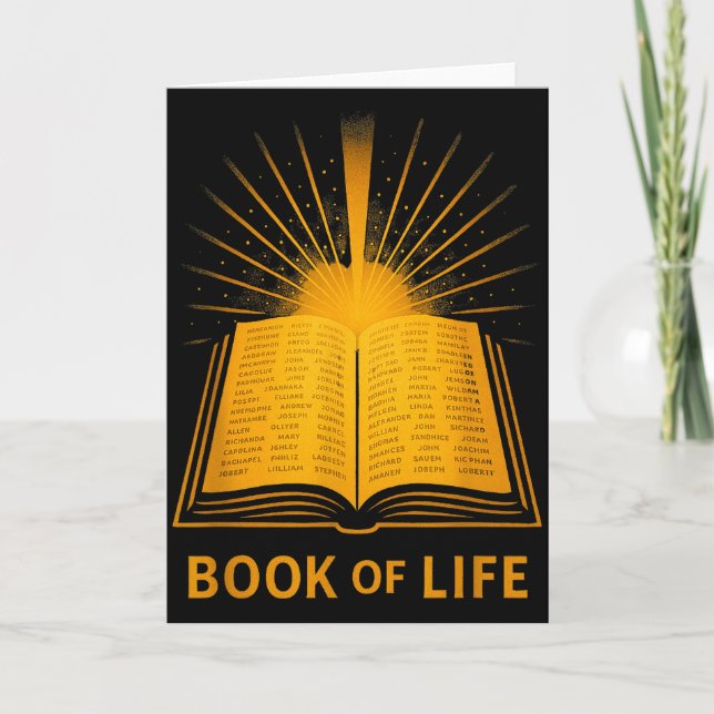 Book Of Life Christian Spiritual Bible Verse Inspi Card (Front)